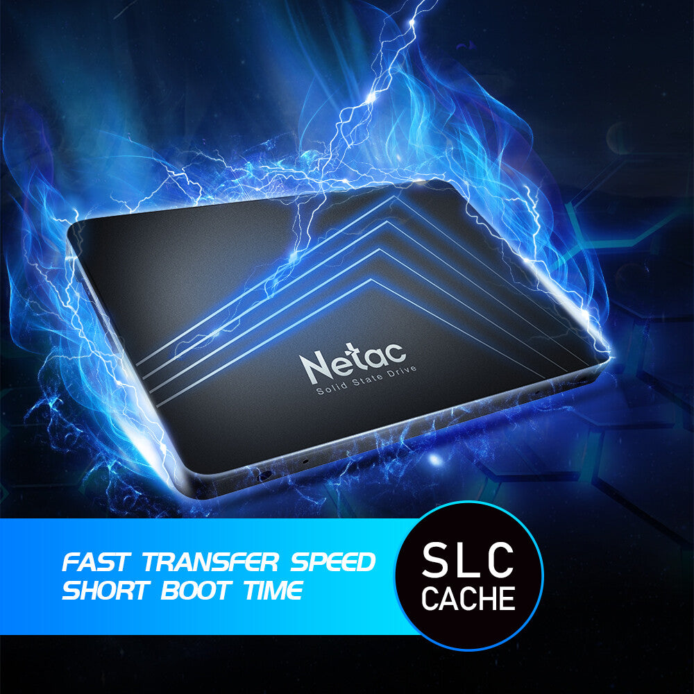 Netac 512GB SSD 2.5'' SATA III 6 Gb/S Internal Solid State Drive 500Mb/S PC/MAC