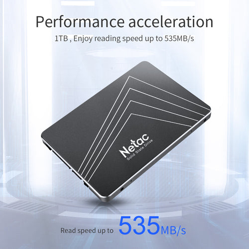 Netac 512GB SSD 2.5'' SATA III 6 Gb/S Internal Solid State Drive 500Mb/S PC/MAC